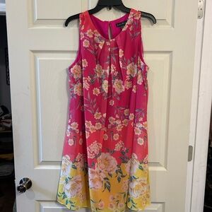 Jessica Howard Pink and Yellow Floral Dress
